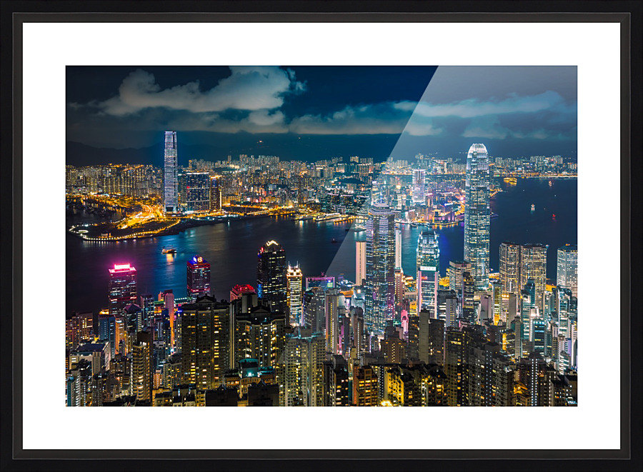 HONG KONG 10 Picture Frame print
