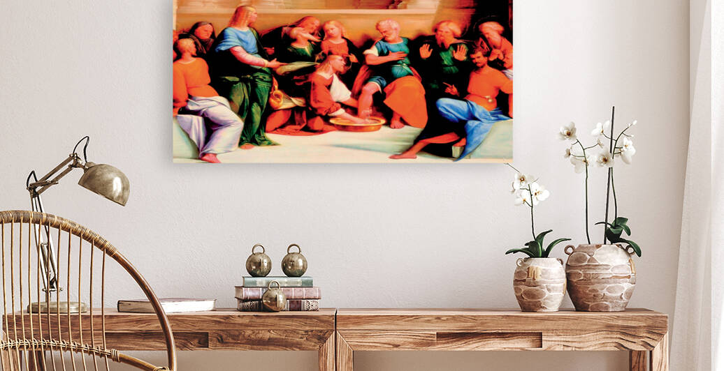 CHRIST WASHING THE DISCIPLES FEET  by ArtHouse