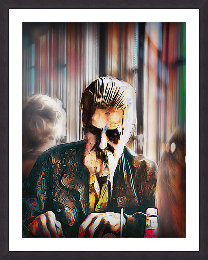 Lunch Man Picture Frame Printing