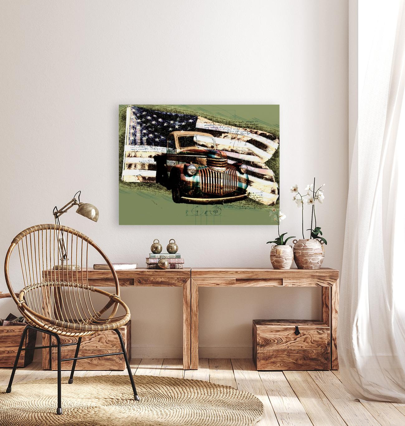 Truck 99 Flag Reproduction