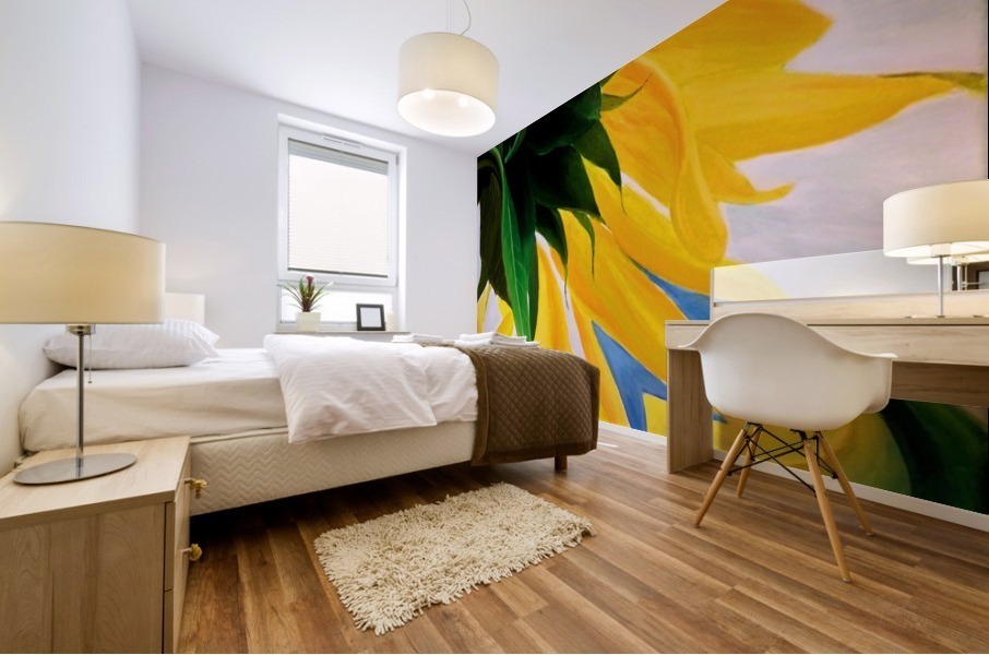 KK's SUNFLOWERS Mural print