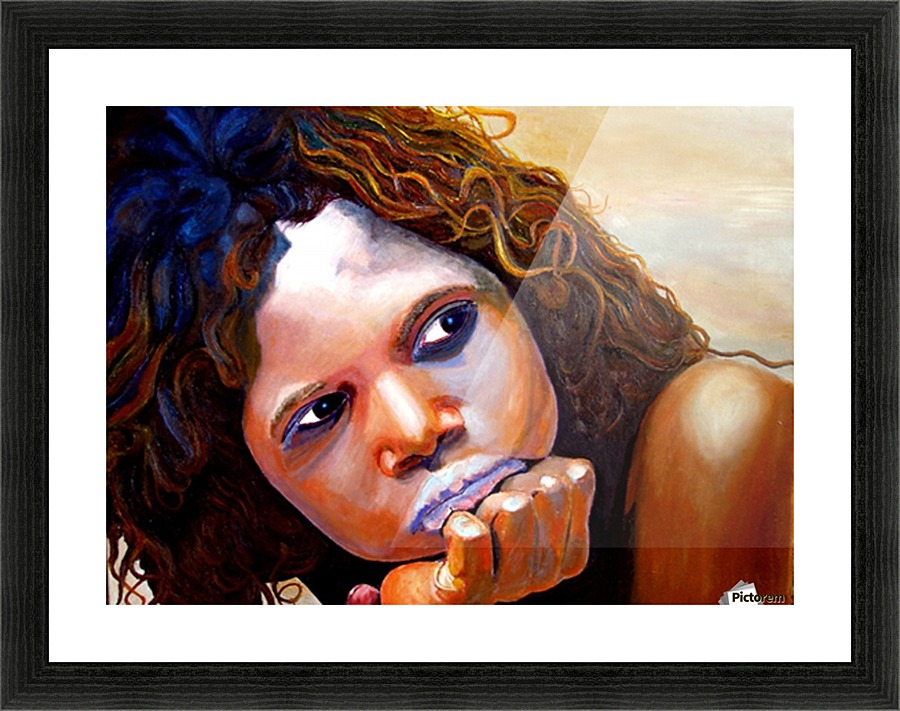 Outback Girl Picture Frame print