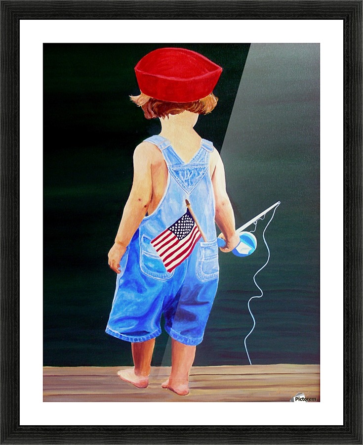 All American Boy Picture Frame print