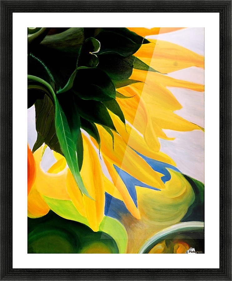 KK's SUNFLOWERS Picture Frame print