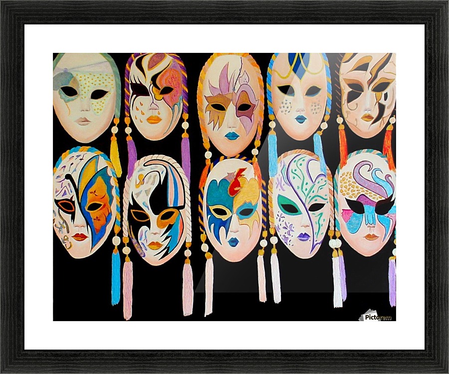 VENICE MASK SHOPPE Picture Frame print