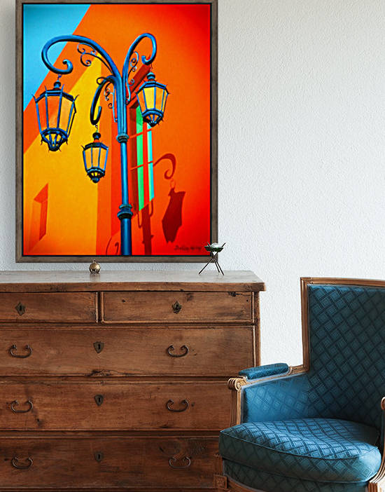 La Boca Lamp Shadows II by Bella Visat Artist