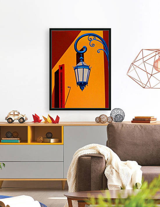 La Boca Street Lamp with Shutters by Bella Visat Artist