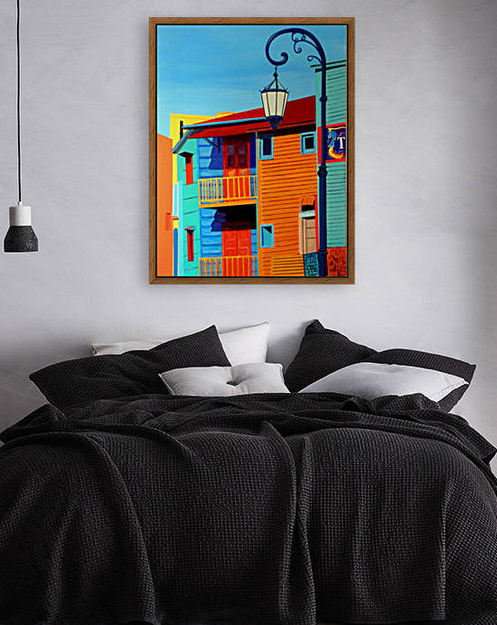 La Boca (Buenos Aires) Street Scene  by Bella Visat Artist