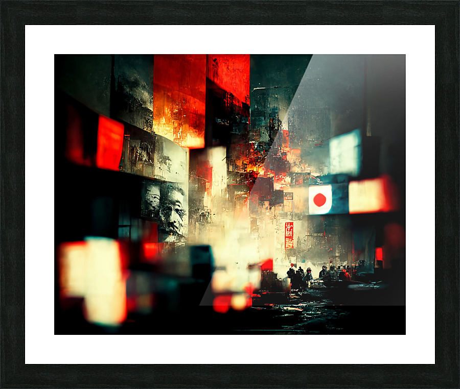 Japan Series: Firebomb Picture Frame print