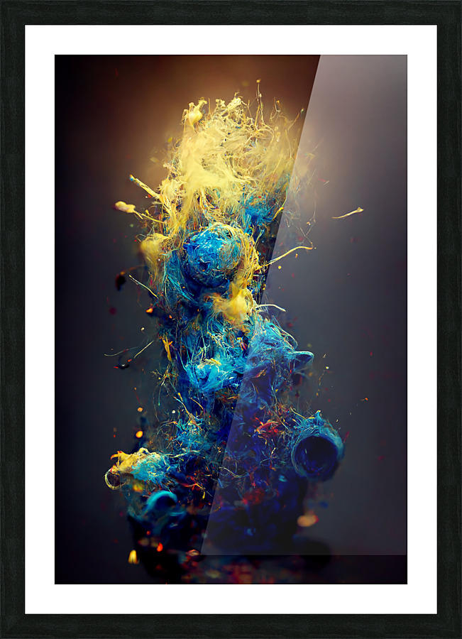 Color Series: Azure Picture Frame print