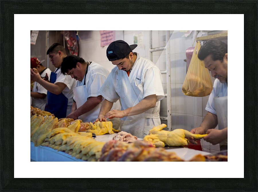 Pablo el Pollero Picture Frame print
