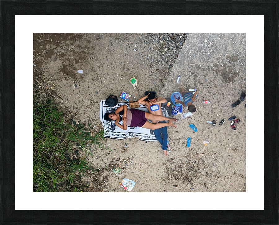 Family Picnic Picture Frame print