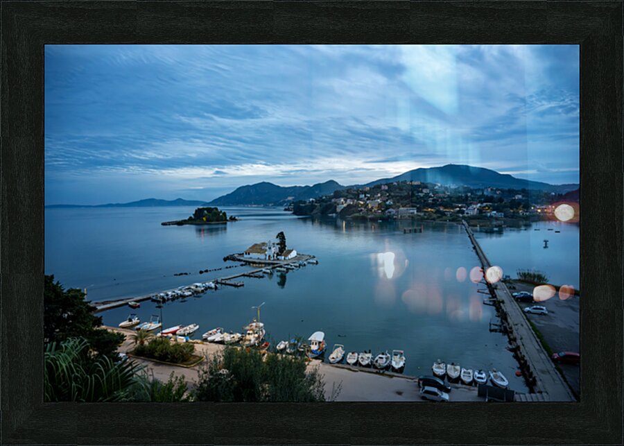 Kanoni — Corfu Greece Picture Frame print