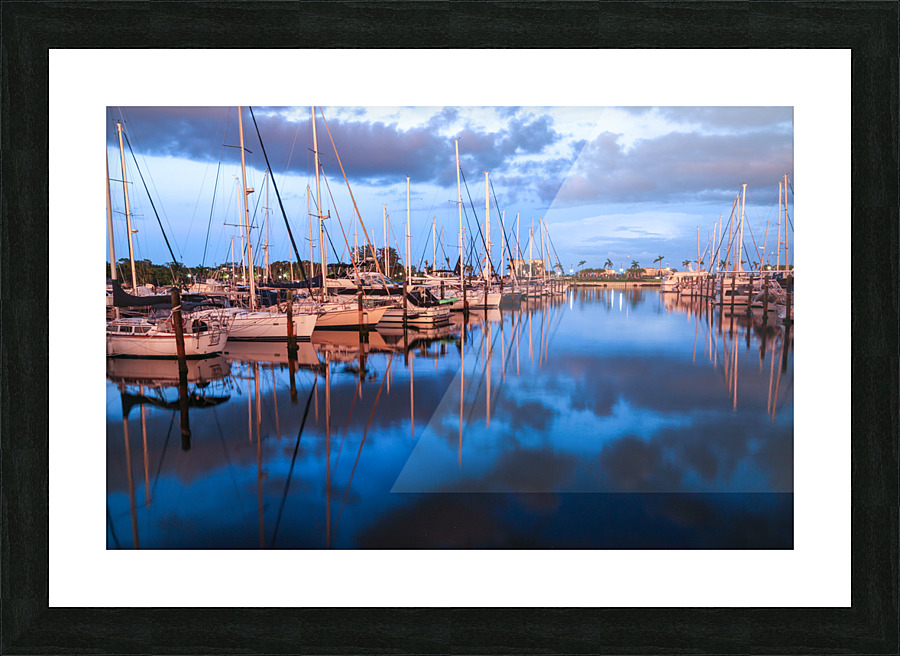 Mast Reflection Picture Frame print
