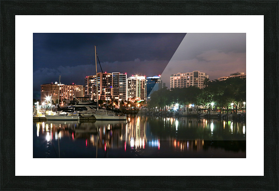 Marina Reflections Picture Frame print