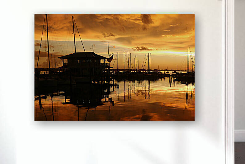 Silhouette Sunset by CA Ganley