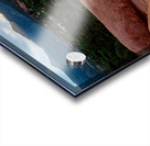 Feet On The Mountain Ledge At Sunset Acrylic print