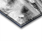 Lampe Waterfalls Over A Road Grayscale Acrylic print