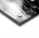 Destin Rock Jetty Smooth Sunset Grayscale Acrylic print