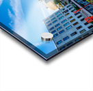 Contrails Over Gene Leahy Mall Park Acrylic print