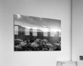 Pikes Peak Sunset Haze Grayscale Acrylic Print