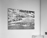 Tanyard Creek Rushing Water Grayscale Acrylic Print