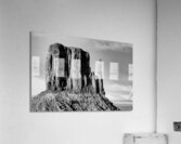 West Mitten Butte Monument Valley Grayscale Acrylic Print