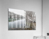 Snowing At The Finley River Acrylic Print