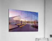 Purple Morning Omaha Riverfront Acrylic Print