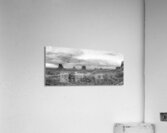 Evening At Monument Valley Pano Grayscale Acrylic Print