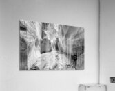 Glowing Kanarra Falls Staircase Grayscale Acrylic Print