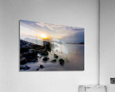 Destin Rock Jetty Smooth Sunset Acrylic Print