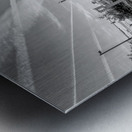 Gene Leahy Mall Lake Morning Grayscale Metal print