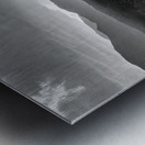 Pikes Peak Sunset Haze Grayscale Metal print