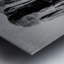 West Mitten Butte Monument Valley Grayscale Metal print