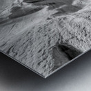 Glowing Kanarra Falls Staircase Grayscale Metal print