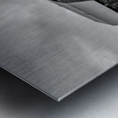 Ozarks Barn October Sunset Grayscale Metal print