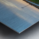 Red Sumac Tree Sunrise Countryside Metal print