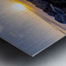 Destin Rock Jetty Smooth Sunset Metal print