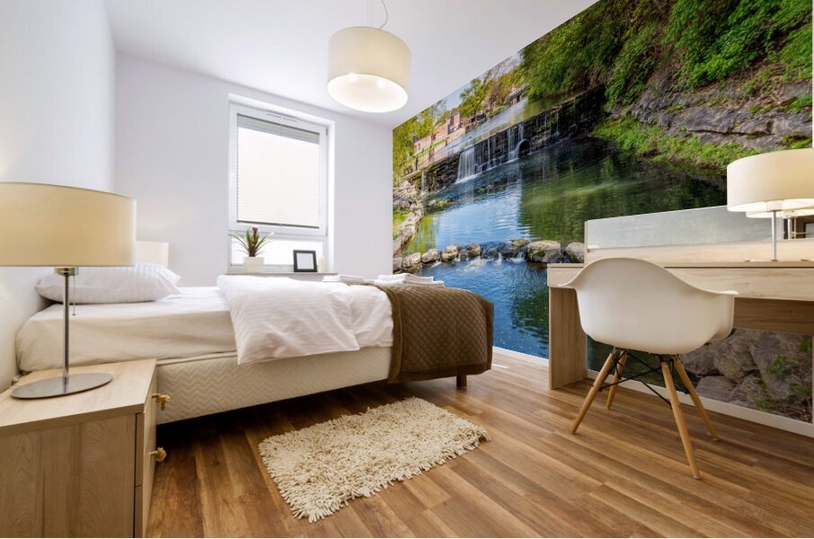 Cascading Waterfall Siloam Springs Arkansas Mural print