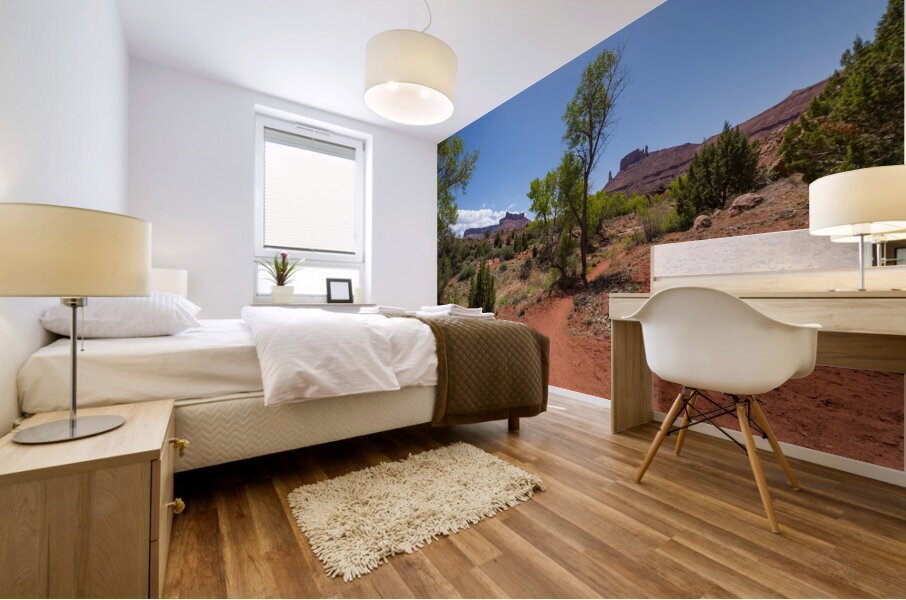 Professor Creek Utah Hiking Trail Mural print