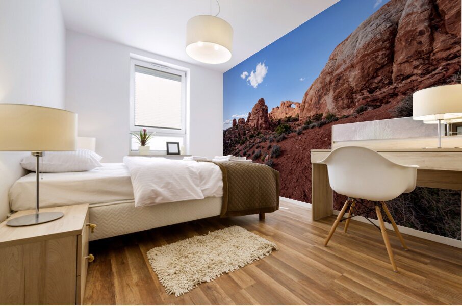 Sun Lit Skyline Arch Utah Mural print