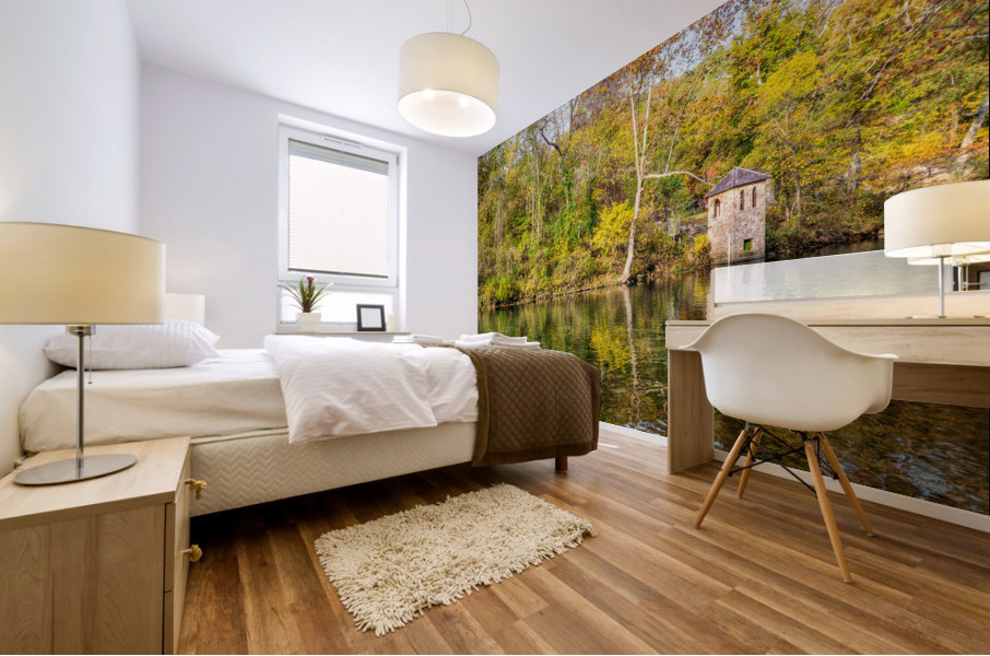 Bennett Spring Gauge House Fall Mural print