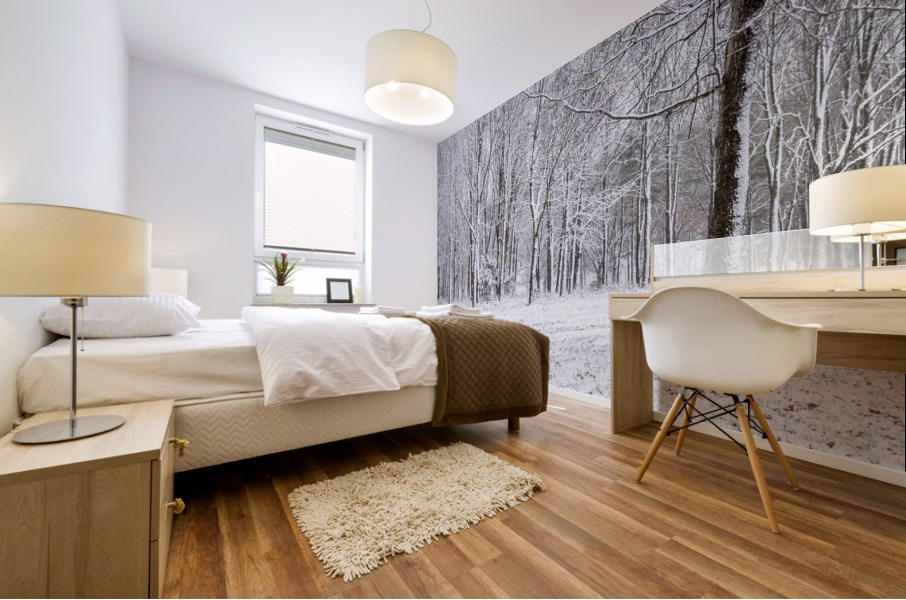 Snowy Forest Mural print
