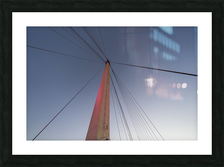 Bob Kerrey Support Beam And Cables Picture Frame print