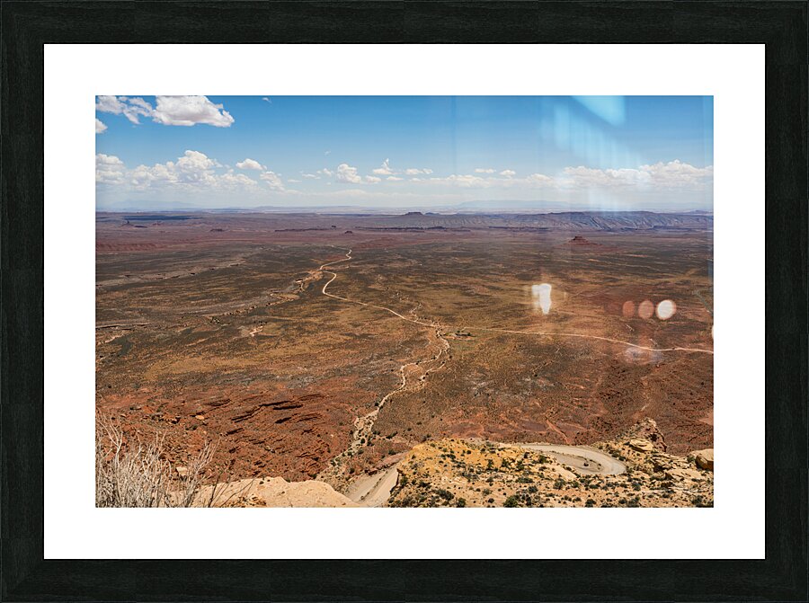 Moki Dugway Utah Top View Picture Frame print