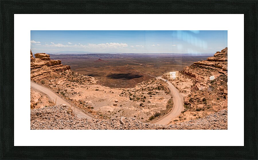 Moki Dugway Switchback Road Pano Picture Frame print
