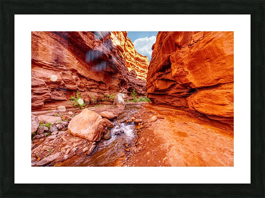 Small Waterfall Mary Jane Canyon Picture Frame print