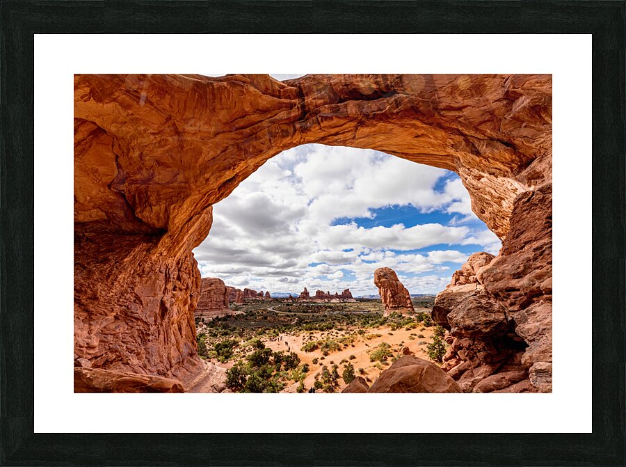 View From Under Double Arch Picture Frame print