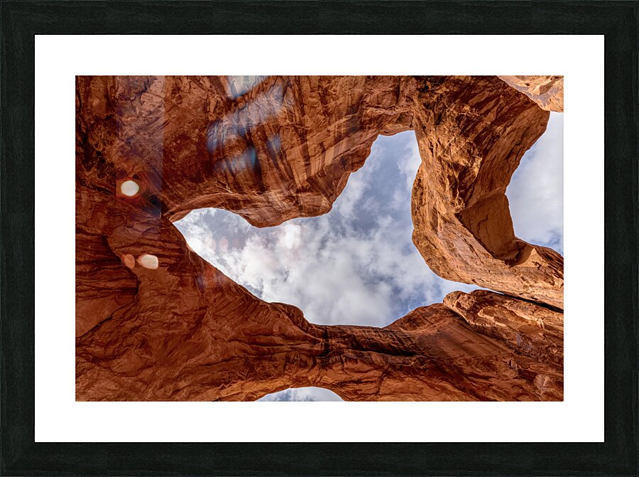 Double Arch Skyview Window Picture Frame print